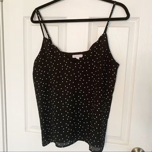 Socialite Black Polka Dot Camisole